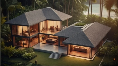 tropical house,3d rendering,holiday villa,seminyak,floating huts,floorplan home,smart home,render,bungalow,cabana,3d render,bali,inverted cottage,luxury property,pool house,wooden house,3d rendered,chalet,small house,house floorplan,Photography,General,Cinematic