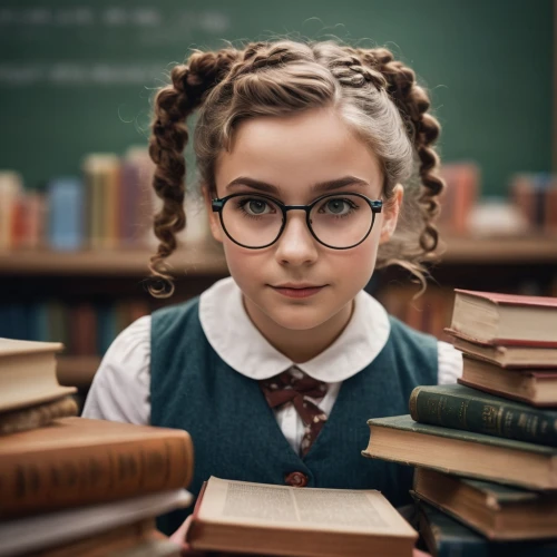 librarian,reading glasses,girl studying,book glasses,scholar,bookworm,girl in a historic way,little girl reading,child with a book,professor,academic,kids glasses,schoolgirl,tutor,girl with speech bubble,education,girl portrait,back to school,back-to-school,mystical portrait of a girl,Photography,General,Cinematic
