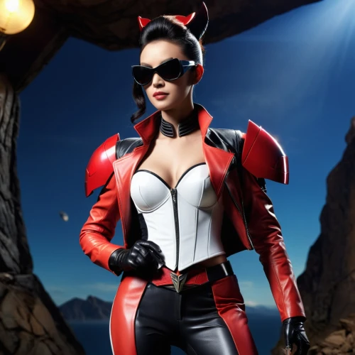 harley,harley quinn,wasp,latex clothing,cosplay image,shoulder pads,red super hero,rose beetle,huntress,superhero background,two-point-ladybug,catwoman,red,x men,lady bug,devil,super heroine,femme fatale,queen of hearts,cosplayer,Photography,General,Cinematic