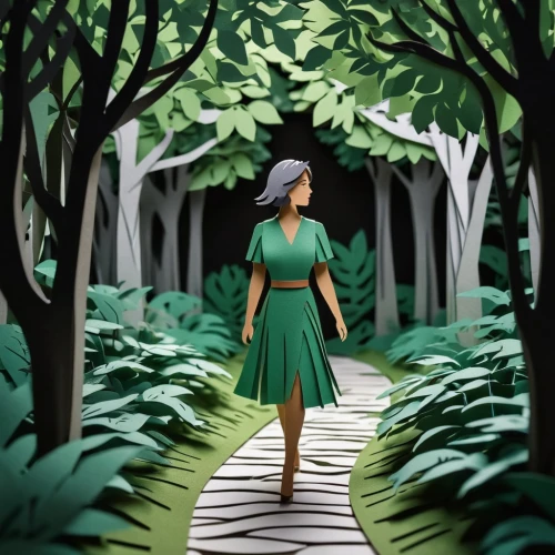 forest path,forest walk,digital painting,digital illustration,pathway,world digital painting,girl with tree,in the forest,forest background,green forest,woman walking,the woods,digital art,sci fiction illustration,the forest,farmer in the woods,dryad,the path,forest of dreams,digital artwork,Unique,Paper Cuts,Paper Cuts 04
