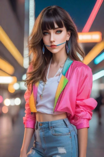 colorful background,fashion vector,portrait background,retro girl,background colorful,women fashion,pink background,colorful,retro woman,girl in a long,tiktok icon,shopping icon,yellow background,color background,fashionable girl,80s,fashion girl,creative background,maimi fl,photographic background,Photography,Realistic