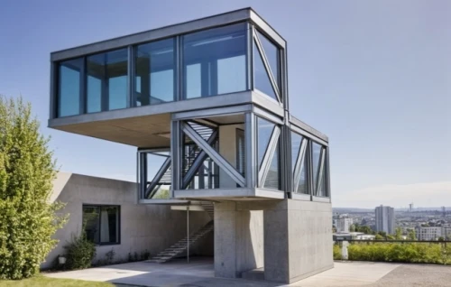 cubic house,modern architecture,modern house,cube house,observation tower,residential tower,mirror house,exposed concrete,observation deck,frame house,two story house,contemporary,the observation deck,dunes house,residential house,sky apartment,metal cladding,arhitecture,lookout tower,concrete construction