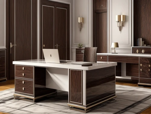 secretary desk,cabinetry,sideboard,dark cabinetry,search interior solutions,writing desk,kitchen design,cabinets,dark cabinets,chiffonier,kitchen cabinet,wooden desk,dressing table,office desk,assay office,kitchenette,modern kitchen interior,3d rendering,modern kitchen,desk