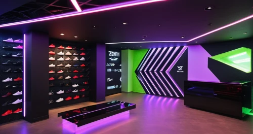 shoe store,walk-in closet,fitness room,shoe cabinet,fitness center,showroom,game room,sports wall,nightclub,sports gear,closet,active footwear,music store,sportswear,the shop,women's closet,sport shoes,interior design,sports shoes,wall & ball sports,Photography,General,Realistic