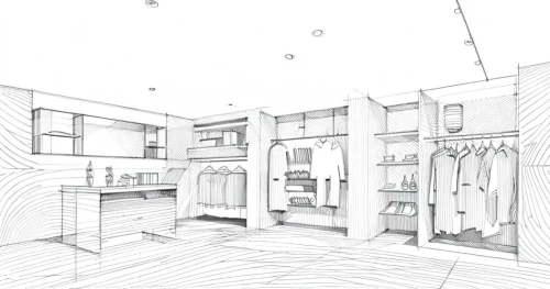 kitchen shop,laundry room,laundry shop,kitchen design,kitchen interior,walk-in closet,pantry,sewing room,cabinetry,core renovation,dress shop,kitchen,laundress,storefront,house drawing,workroom,store fronts,showroom,shop fittings,technical drawing,Design Sketch,Design Sketch,Hand-drawn Line Art