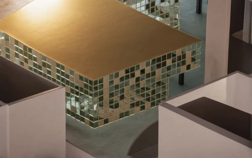 glass tiles,glass blocks,cubic house,cubic,almond tiles,gold stucco frame,tiles shapes,isometric,render,jewelry（architecture）,glass facade,3d rendering,cube surface,menger sponge,gold wall,3d render,tiles,glass pyramid,ceramic tile,crown render,Photography,General,Realistic