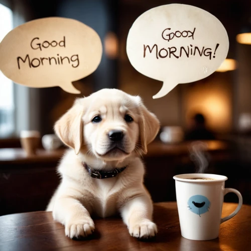 make the day great,good morning indonesian,good morning,morning glory family,morning,cute puppy,cheerful dog,cute cartoon image,gm food,in the morning,coffee time,day start,coffee break,coffee background,i love coffee,drink coffee,morning glory,labrador retriever,coffe,cofe,Photography,General,Cinematic