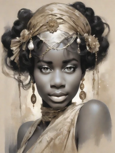 african woman,african art,african american woman,nigeria woman,ancient egyptian girl,african culture,fantasy portrait,afro american girls,black woman,digital painting,afro american,afro-american,beautiful african american women,african,mystical portrait of a girl,benin,cameroon,afar tribe,world digital painting,girl portrait