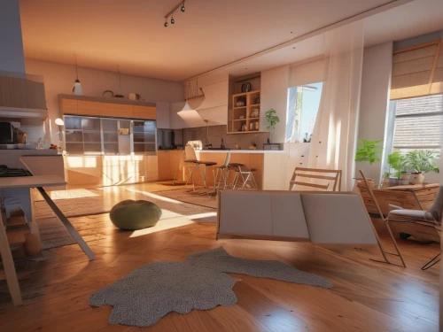 3d rendering,home interior,modern kitchen interior,kitchen interior,apartment,3d render,render,modern room,3d rendered,kitchen-living room,kitchen design,shared apartment,an apartment,modern kitchen,interior modern design,smart home,livingroom,wooden floor,loft,modern decor,Photography,General,Realistic