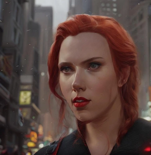 black widow,digital painting,transistor,cg artwork,world digital painting,scarlet witch,city ​​portrait,superhero background,avenger,sci fiction illustration,lokportrait,portrait background,red hood,fantasy portrait,red-haired,romantic portrait,cyborg,shepard,manhattan,full hd wallpaper,Common,Common,Cartoon