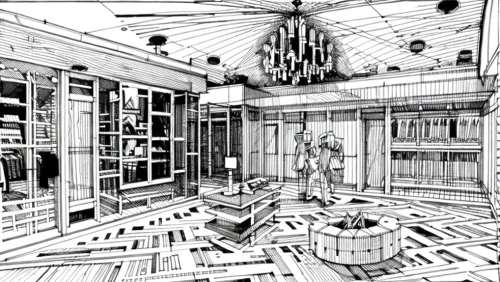 orrery,apothecary,sci fi surgery room,wireframe graphics,mono-line line art,laboratory,wireframe,salon,mono line art,dollhouse,workroom,interiors,rooms,office line art,the room,the boiler room,cabinetry,doll house,engine room,chemical laboratory,Design Sketch,Design Sketch,None