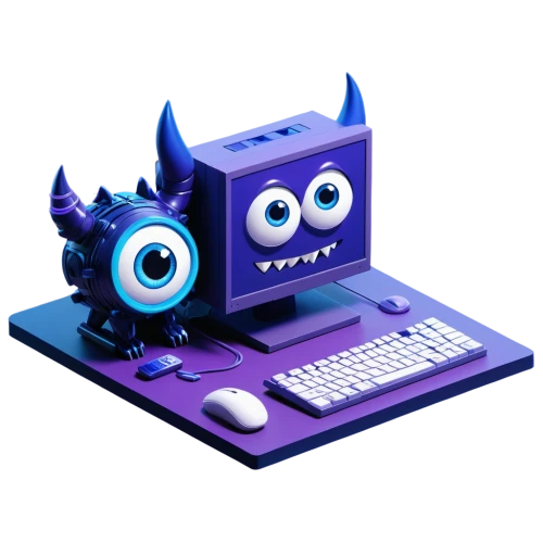 twitch logo,chat bot,computer icon,boobook owl,night administrator,twitch icon,emojicon,bot icon,computer freak,typing machine,desktop computer,desktop support,barebone computer,computer mouse,kids cash register,cybercrime,icon e-mail,lures and buy new desktop,malware,purple,Unique,3D,Isometric