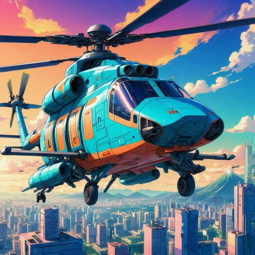 rotorcraft,chopper,eurocopter,helicopter,helicopters,bell 206,harbin z-9,bell 214,bell 212,ambulancehelikopter,sikorsky s-64 skycrane,sikorsky s-61,sikorsky s-76,trauma helicopter,bell 412,sikorsky s-70,police helicopter,sikorsky s-61r,helicopter pilot,rescue helicopter,Illustration,Japanese style,Japanese Style 03