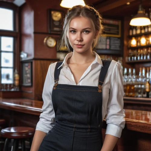 barmaid,waitress,bartender,barista,waiting staff,pub,barman,unique bar,fuller's london pride,irish pub,bar,the pub,the girl at the station,woman at cafe,chef's uniform,girl in the kitchen,swedish german,espresso,aenne rickmers,girl in overalls,Photography,General,Realistic