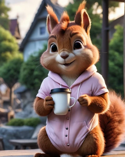 squirell,drinking coffee,cute fox,adorable fox,cup of cocoa,cute coffee,macchiato,a cup of coffee,a buy me a coffee,child fox,hot drink,hot coffee,fika,kopi luwak,cute cartoon character,hot cocoa,cocoa,cup of coffee,little fox,coffe