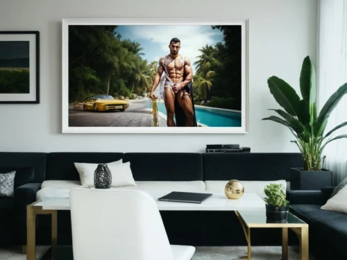 modern decor,contemporary decor,the living room of a photographer,digital photo frame,aquarium decor,interior decor,slide canvas,apartment lounge,flat panel display,tropical house,advertising figure,projection screen,holiday villa,seminyak,living room modern tv,photographic background,product photos,3d rendering,interior decoration,gold stucco frame