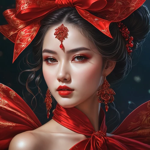oriental princess,geisha girl,fantasy portrait,geisha,red lantern,oriental girl,red petals,red rose,red flower,chinese art,red roses,world digital painting,oriental,mulan,red gift,red berries,lady in red,fantasy art,romantic portrait,rose flower illustration,Photography,Documentary Photography,Documentary Photography 37