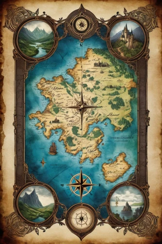 old world map,map icon,world map,treasure map,the continent,east indiaman,map world,planisphere,wind rose,cartography,world's map,continents,continent,caravel,compass,compass rose,map of the world,northrend,island of fyn,sextant,Illustration,Realistic Fantasy,Realistic Fantasy 46