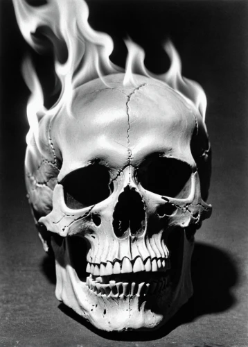 skull sculpture,skull mask,scull,human skull,skull bones,skull with crown,skull,death mask,death's head,death's-head,panhead,skull statue,death head,skull drawing,vintage skeleton,hot metal,vanitas,fire-eater,flickering flame,calavera,Photography,Black and white photography,Black and White Photography 10