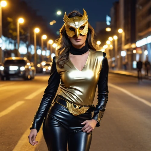 gold mask,catwoman,golden mask,halloween black cat,latex clothing,nite owl,masquerade,super heroine,alley cat,panther,feline look,black cat,queen of the night,latex,birds of prey-night,masked,black and gold,wild cat,social,gold wall,Photography,General,Realistic