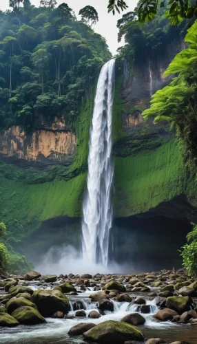 green waterfall,waterfalls,brown waterfall,water falls,wasserfall,waterfall,water fall,bridal veil fall,the azores,bond falls,indonesia,a small waterfall,costa rica,azores,falls,province of cauca,srilanka,natural scenery,gioc village waterfall,cameroon,Photography,General,Realistic