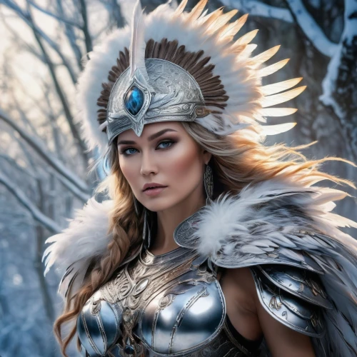 warrior woman,female warrior,the snow queen,ice queen,suit of the snow maiden,fantasy woman,ice princess,nordic,wonderwoman,thracian,fantasy warrior,heroic fantasy,norse,winterblueher,wonder woman city,feather headdress,viking,wonder woman,siberian,celtic queen,Photography,Artistic Photography,Artistic Photography 04