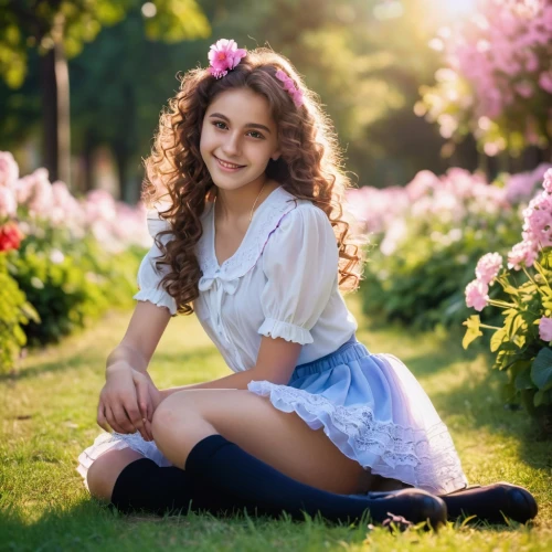 beautiful girl with flowers,girl in flowers,relaxed young girl,social,girl in overalls,portrait photography,hydrangea background,beautiful young woman,flower background,quinceañera,springtime background,children's photo shoot,girl in the garden,country dress,portrait photographers,primrose,flower girl,romantic portrait,romanian,girl sitting,Photography,General,Realistic
