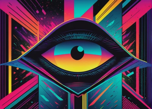 all seeing eye,cosmic eye,eye,prism,abstract eye,third eye,peacock eye,eye ball,robot eye,psychedelic art,hypnotize,acid,80's design,kaleidoscope,psychedelic,hypnotized,eyeball,dimensional,vector graphic,echo,Conceptual Art,Graffiti Art,Graffiti Art 01
