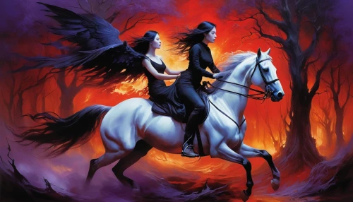 black horse,horseman,pegasus,bronze horseman,fire horse,unicorn,unicorn background,horsemen,blackmetal,alpha horse,a white horse,unicorn art,fantasy picture,horseback,two-horses,white horse,constellation unicorn,angel of death,white horses,fantasy art,Conceptual Art,Oil color,Oil Color 03