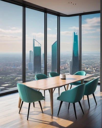 conference room table,conference table,dining room table,skyscapers,dining table,sky apartment,board room,boardroom,penthouse apartment,window film,dining room,kitchen & dining room table,breakfast room,residential tower,table and chair,conference room,tallest hotel dubai,meeting room,sky city tower view,glass wall,Conceptual Art,Sci-Fi,Sci-Fi 22