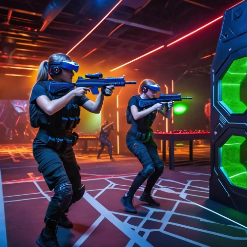 laser tag,laser guns,vr,shooter game,vr headset,play escape game live and win,virtual reality headset,live escape room,security concept,virtual reality,indoor games and sports,cyberpunk,live escape game,shooting gallery,officers,combat pistol shooting,laser sword,robot combat,stargate,matrix,Photography,General,Realistic