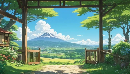 studio ghibli,landscape background,mountain scene,home landscape,mountain landscape,background images,mountain world,japan landscape,meteora,mountainous landscape,high landscape,beautiful landscape,scenery,japanese alps,idyllic,the natural scenery,japanese mountains,mountain view,mount scenery,background image,Photography,General,Realistic