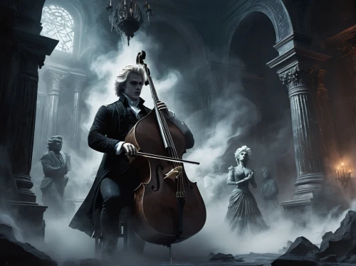 cellist,cello,orchestra,violinist,concertmaster,orchestral,philharmonic orchestra,violinist violinist,symphony orchestra,solo violinist,violin player,octobass,violinists,classical music,orchesta,symphony,woman playing violin,playing the violin,violin,violinist violinist of the moon,Conceptual Art,Fantasy,Fantasy 02