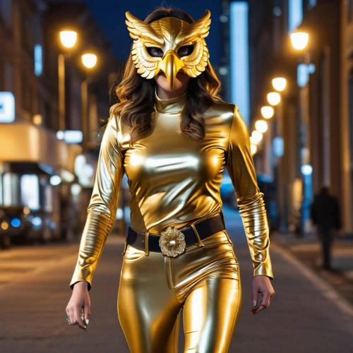 gold mask,nite owl,golden mask,birds of prey-night,masquerade,birds of prey,golden ritriver and vorderman dark,with the mask,alley cat,puma,catwoman,gold colored,owl-real,mammal,latex clothing,yellow-gold,sprint woman,kat,owl,gold spangle,Photography,General,Realistic