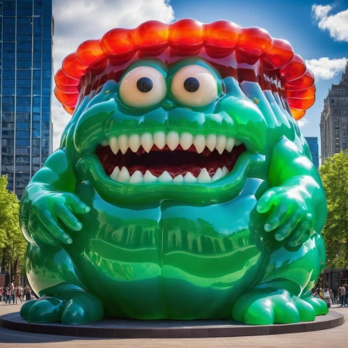 rubber dinosaur,yo-kai,costa rican colon,inflatable,piñata,pea,minion hulk,child monster,mascot,cuthulu,the mascot,piranha,giant schirmling,monstrosity,gnaw,sound studo,kong,shamrock balloon,clyde puffer,inflated,Photography,General,Realistic