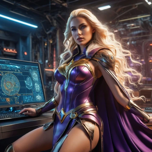 goddess of justice,fantasy woman,symetra,wonderwoman,wonder woman city,women in technology,woman power,wonder,sorceress,girl at the computer,wonder woman,cg artwork,super heroine,figure of justice,venera,libra,the enchantress,cybele,andromeda,show off aurora,Photography,General,Sci-Fi