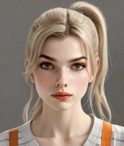 doll's facial features,realdoll,natural cosmetic,clementine,female doll,cosmetic,vanessa (butterfly),3d model,game character,girl portrait,cosmetic brush,cinnamon girl,ken,3d rendered,pupils,bun,lilian gish - female,lis,doll's head,blonde girl,Digital Art,Character Design