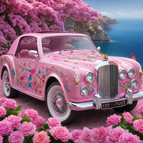 flower car,pink car,rolls royce car,bridal car,rolls-royce phantom i,wedding car,mitsuoka viewt,rolls-royce phantom vi,rolls-royce phantom,rolls-royce phantom v,rolls-royce silver cloud,rolls-royce silver dawn,rolls-royce corniche,personal luxury car,rolls-royce 20/25,3d car wallpaper,luxury car,rolls-royce,custom car,rolls royce,Illustration,Realistic Fantasy,Realistic Fantasy 02