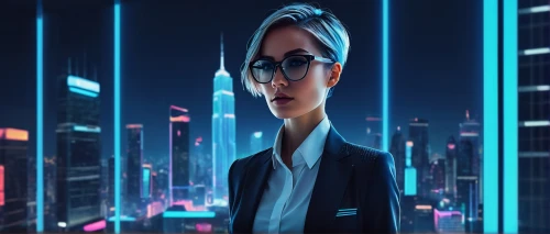cyber glasses,neon human resources,blur office background,cyber,night administrator,ceo,spy,abstract corporate,spy visual,corporate,spy-glass,cyberpunk,agent,cyberspace,cyan,persona,futuristic,business woman,businesswoman,tracer,Conceptual Art,Fantasy,Fantasy 03