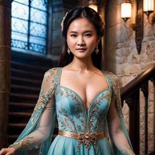 blue dress,elegant,cinderella,gown,ball gown,green dress,tiana,mulan,elsa,nice dress,phuquy,enchanting,xiangwei,bodice,asian woman,party dress,strapless dress,elegance,bridal dress,mandu,Photography,General,Cinematic