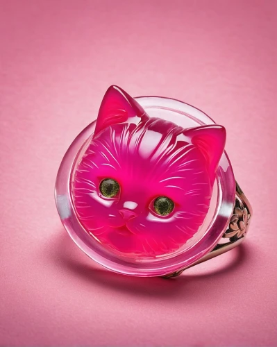 pink cat,the pink panter,glass ornament,cat toy,narcissus pink charm,lensball,pink gin,cat kawaii,cat paw mist,lucky cat,ring jewelry,glass items,flower bowl,glass bead,fragrance teapot,teacup,round kawaii animals,finger ring,vintage ornament,blancmange,Photography,Documentary Photography,Documentary Photography 13