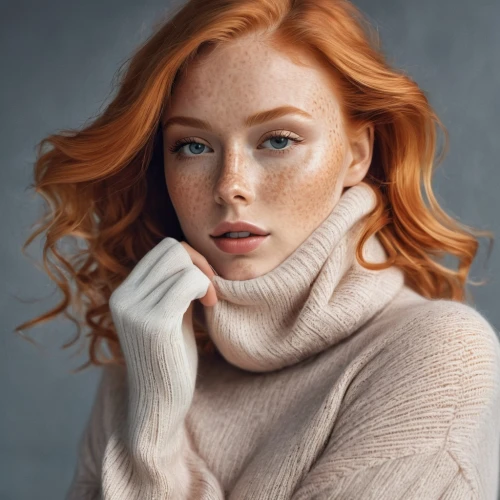 maci,ginger rodgers,red head,redheads,freckles,redheaded,redhead doll,ginger,redhead,tilda,pale,rose gold,red-haired,redhair,sweater,daphne,young woman,nora,model,woman portrait,Conceptual Art,Sci-Fi,Sci-Fi 24