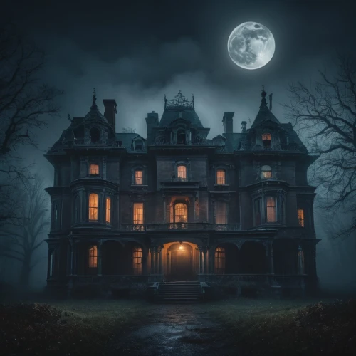 the haunted house,haunted house,witch house,witch's house,ghost castle,haunted castle,creepy house,house silhouette,halloween poster,halloween and horror,haunted,halloween background,lonely house,the house,halloween wallpaper,halloween scene,doll's house,house insurance,moonlit night,victorian house,Photography,General,Fantasy