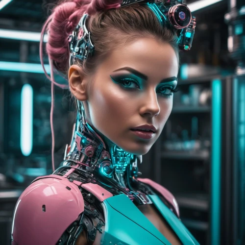 cyborg,cyberpunk,futuristic,cybernetics,ai,scifi,cyber,robotic,bodypaint,industrial robot,sci fi,mechanical,artificial hair integrations,biomechanical,retro woman,streampunk,robotics,sci - fi,sci-fi,steampunk,Photography,General,Fantasy