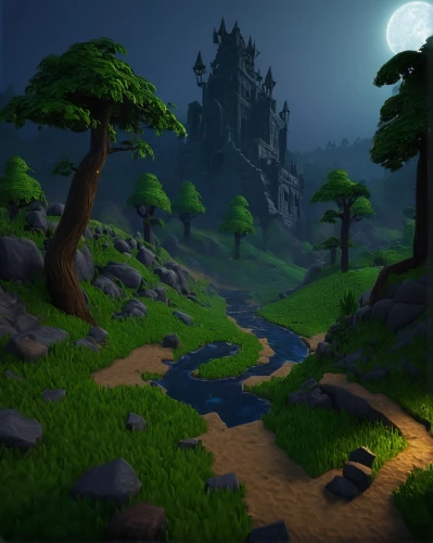 druid grove,dusk background,devilwood,collected game assets,development concept,3d render,monkey island,low poly,northrend,ravine,dusk,tileable,an island far away landscape,low-poly,elven forest,3d rendered,swampy landscape,fantasy landscape,forest path,backgrounds texture,Illustration,Vector,Vector 15