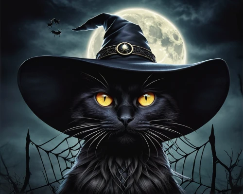 halloween black cat,halloween cat,witch's hat icon,witch broom,witch's hat,witch hat,cat sparrow,halloween poster,witches hat,halloween witch,witch,black cat,celebration of witches,halloween illustration,haloween,helloween,halloween vector character,halloween owls,the witch,halloween and horror,Illustration,Realistic Fantasy,Realistic Fantasy 10