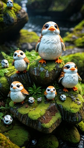 bb8,frog gathering,bb-8,daisy family,perched on a log,rock penguin,bb8-droid,kawaii frogs,puffins,fairy penguin,perched birds,frog background,penguin parade,arctic birds,angry birds,penguins,grass family,bird bird kingdom,wild ducks,group of birds