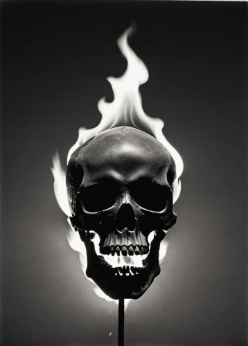 scull,death's-head,skull mask,gas flame,skull sculpture,flickering flame,skull bones,flammable,gas light,death head,combustion,burn down,inflammable,black flag,skull allover,fire eater,conflagration,black candle,death's head,fire-eater,Photography,Black and white photography,Black and White Photography 05