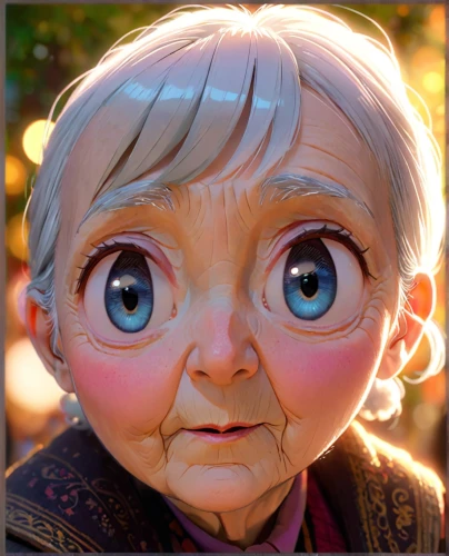 agnes,big eyes,cute cartoon character,children's eyes,violet head elf,elf,scandia gnome,geppetto,laika,miguel of coco,pixie-bob,eglantine,elsa,cgi,male elf,3d rendered,cinnamon girl,russo-european laika,doll's facial features,clay doll,Anime,Anime,Cartoon