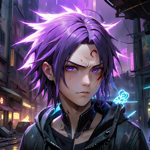 purple wallpaper,edit icon,2d,wiz,portrait background,ultraviolet,ren,yukio,violet eyes,purple background,uruburu,cg artwork,medusa,anime boy,bazaruto,tangelo,spiral background,violet,male character,jin deui,Anime,Anime,Realistic